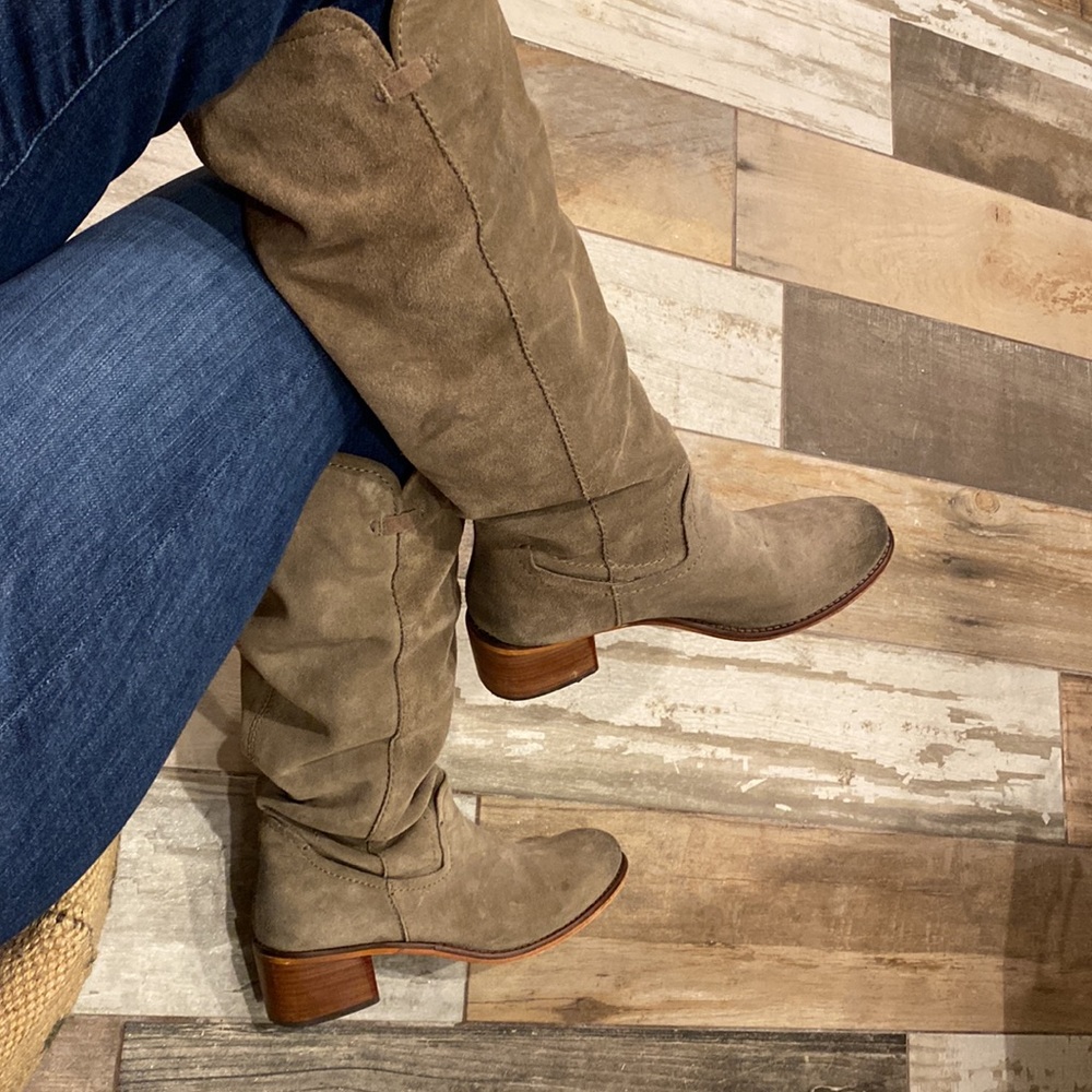 Suede Knee Boots